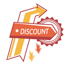 Colorful discount badge icons set, shopping sale labels, promotional offer stickers, big sale marketing tags, seasonal sale badge bundle for online shopping and e-commerce advertising, modern trendy r