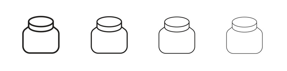 Body cream icon. Simple graphic element set