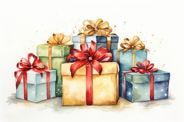 Christmas present paper gift.