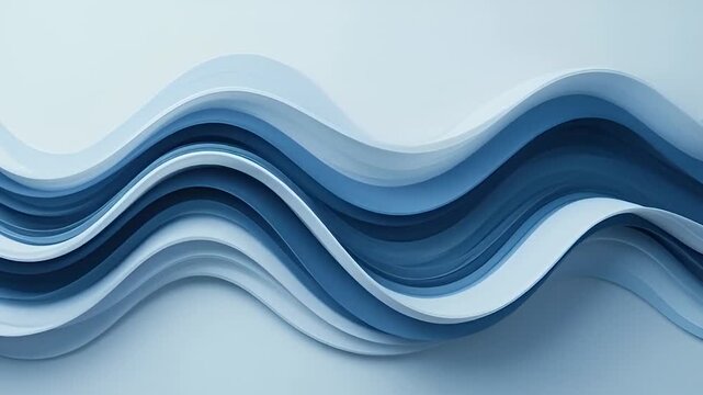 Layered abstract wave forms with slow offset oscillation