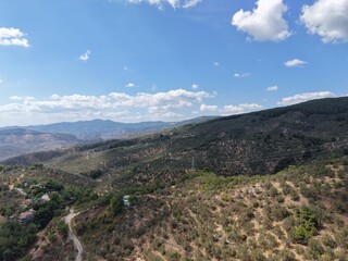 Aerial View of a Peaceful Coastal Town