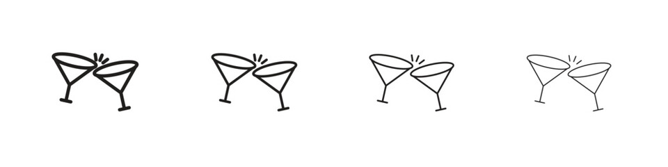 Cocktail icon. Simple graphic element set