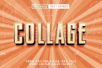 Collage Editable Text Effect