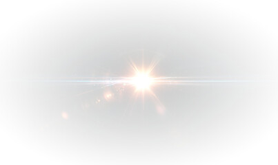 Png shine gold star. light with sparkle effect. A sharp flash spark illuminates softly. Light beams radiate smoothly. Perfect for glitter and shine effects.