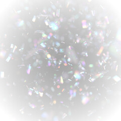 Crystal Rainbow Beam PNG. Bright prism beams shine outward. Glitter sparkles add magic. Perfect for dreamy or festive designs.