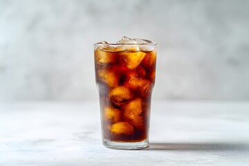 Refreshing Cold Brew Coffee with Ice Cubes