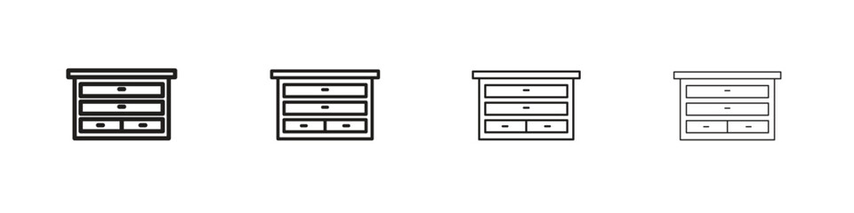 Dresser icon. Simple graphic element set