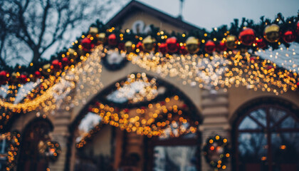 Colorful Christmas Bokeh Lights