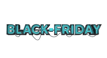 Black friday neon sign