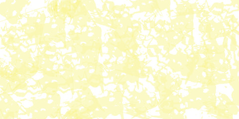 light yellow watercolor splash pattern with visible wet stains on white background, vector illustration