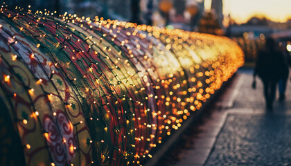 Colorful Christmas Bokeh Lights