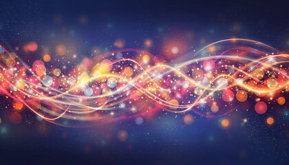 Colorful Christmas Bokeh Lights