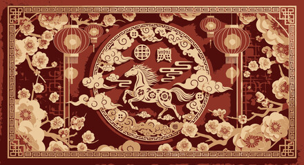 Celebrate the Golden Horse Chinese New Year Festival with auspicious spring blessings and vibrant lunar newyear traditions