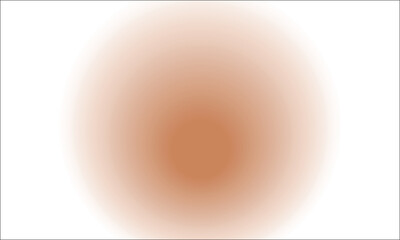 Soft Sepia Tone Gradient Circle with White Background abstract blur