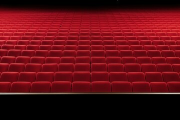 Naklejka premium Red seats theater red backgrounds.
