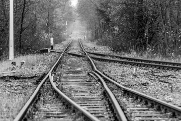 tory, szyny kolejowe