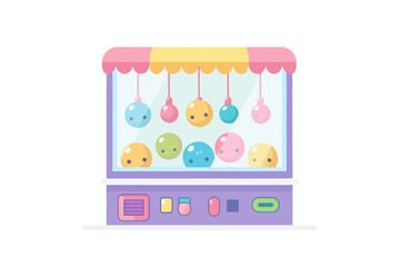 Obraz premium claw machine game fun isolated