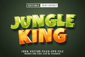 jungle zone text effect with cartoon style premium vectors	