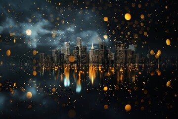 Sprinkle buildings architecture backgrounds astronomy.