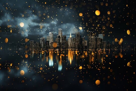 Sprinkle buildings architecture backgrounds astronomy.