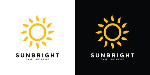 Fototapeta premium Circle sunbright abstract logo design