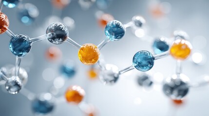 Complex Molecular Structure with Spherical Elements in Scientific Visualization