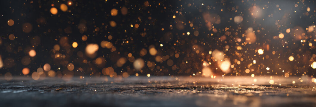 Dark background sparkles shine and create magical, festive ambiance that is sure to inspire positive emotion