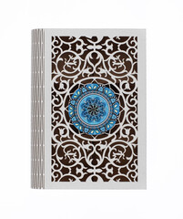 Magic white book isolated on white background