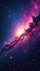 Vast cosmic expanse, swirling nebulae and distant galaxies illustrate the sheer scale and grandeur of universal mass A breathtaking view of the cosmos , constellation, infinity, celestial bodies