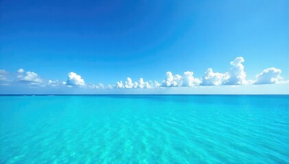 Vast expanse of untouched azure sky, a brilliant, cloudless blue stretching to the horizon Perfect for backgrounds, travel, serenity, and nature themes , fresh, tranquility, daylight