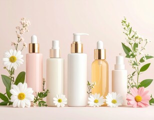 Naturally beautiful skincare blooming with freshness