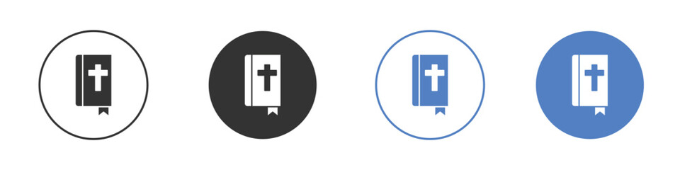 Bible icon pictogram set. Vector icon designs