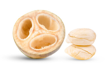 Asian Palmyra palm isolated on transparent png ( image from camera )