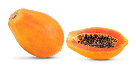 Fototapeta premium papaya isolated on transparent png (Image from camera)