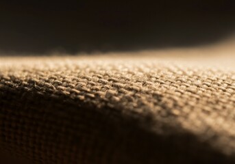 Burlap fabric texture close up macro view