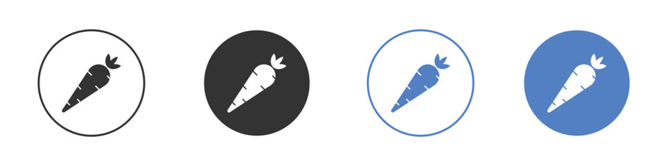 Carrot icon pictogram set. Vector icon designs