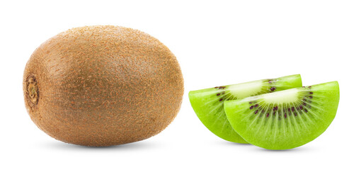 kiwi isolated on transparent png ( Image from camera )