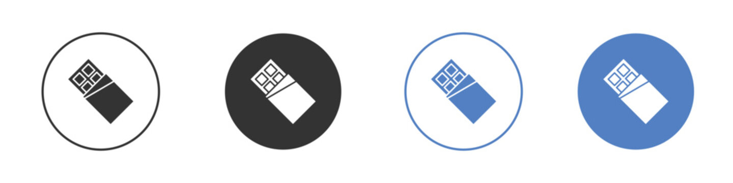 Chocolate icon pictogram set. Vector icon designs