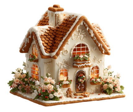 PNG Gingerbread house gingerbread cookie food.