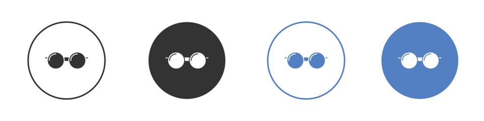 Glasses icon pictogram set. Vector icon designs