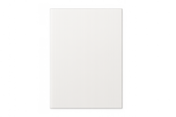 White blank paper sheet with subtle texture. Clean document, empty space or mockup template against a transparent background