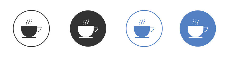 Hot tea icon pictogram set. Vector icon designs