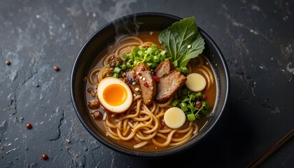 Delicious fried chicken and pork with fresh vegetables on a plate.