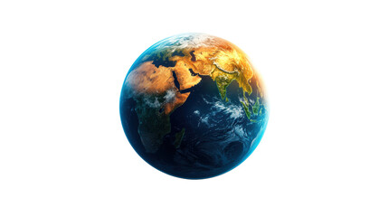 Fototapeta premium Earth Illustration on Transparent Background