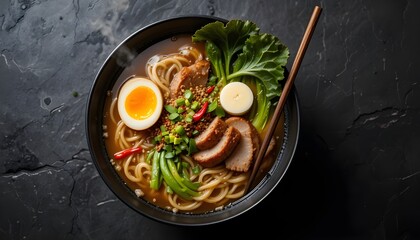 Delicious fried chicken and pork with fresh vegetables on a plate.