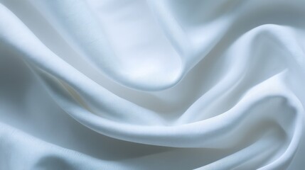 Obraz premium Soft and Elegant White Fabric with Smooth Texture, Ideal for Backgrounds, Fashion, and Textiles in Artistic Presentations and Creative Projects
