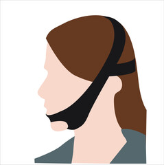 Vshape Slimming Face mask.uses chin mask for chin lifting.