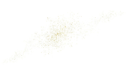 Abstract glowing network of interconnected lines and dots in yellow and white isolated on transparent background