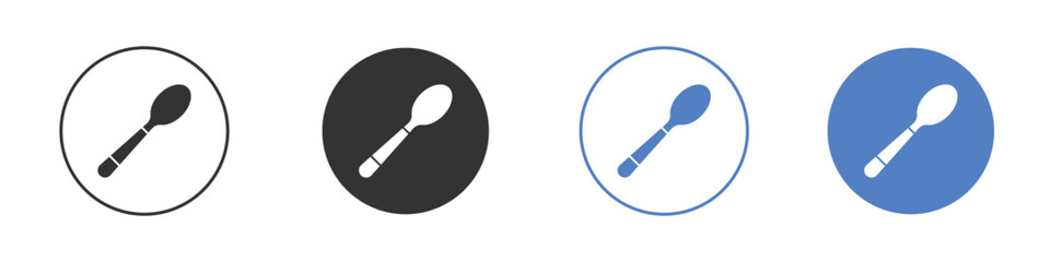 Spoon icon pictogram set. Vector icon designs