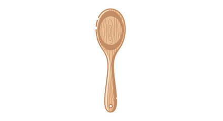 Wooden spoon illustration for cooking and baking preparation